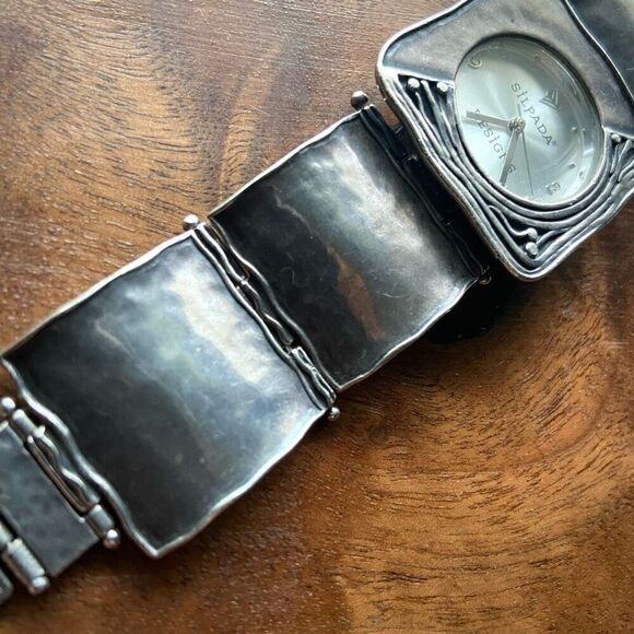 SILPADA Hammered 925 Silver Watch - Picture 8 of 10